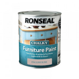 Ronseal Chalky Furniture Paint English Rose 750ml