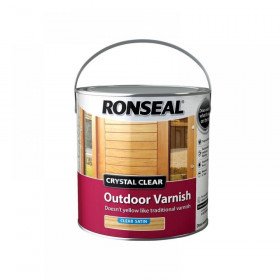 Ronseal Crystal Clear Outdoor Varnish Satin 2.5 litre
