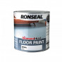 Ronseal 35753 Diamond Hard Floor Paint Satin White 2.5 Litre