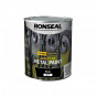 Ronseal 39197 Direct To Metal Paint Black Matt 750Ml