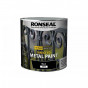 Ronseal 39213 Direct To Metal Paint Black Satin 2.5 Litre
