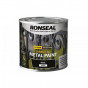 Ronseal 39180 Direct To Metal Paint Black Satin 250Ml
