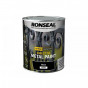 Ronseal 39196 Direct To Metal Paint Black Satin 750Ml