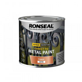 Ronseal Direct to Metal Paint Copper Satin 250ml