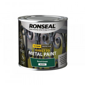 Ronseal Direct to Metal Paint Rural Green Gloss 250ml