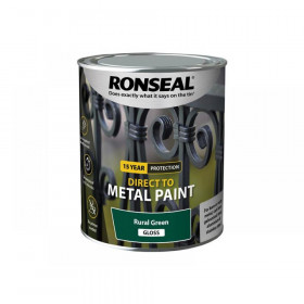 Ronseal Direct to Metal Paint Rural Green Gloss 750ml