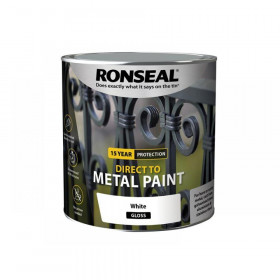 Ronseal Direct to Metal Paint White Gloss 2.5 litre