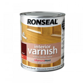 Ronseal Interior Varnish Quick Dry Gloss Teak 250ml
