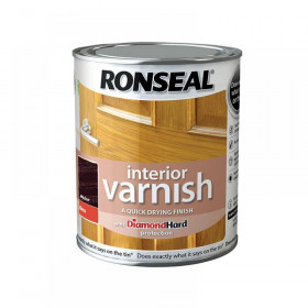 Ronseal Interior Varnish Quick Dry Gloss Walnut 250ml