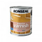 Ronseal 36838 Interior Varnish Quick Dry Satin Dark Oak 750Ml