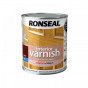 Ronseal 36839 Interior Varnish Quick Dry Satin Teak 750Ml