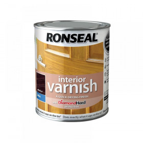 Ronseal Interior Varnish Quick Dry Satin Walnut 250ml