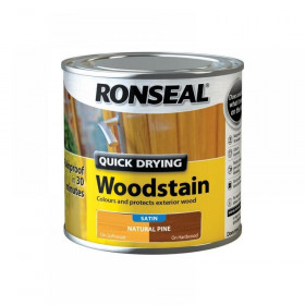Ronseal Quick Drying Woodstain Satin Natural Pine 250ml