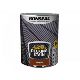 Ronseal Ultimate Protection Decking Stain Rich Mahogany 5 litre