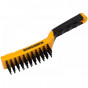Roughneck 52-040 Carbon Steel Wire Brush Soft Grip 300Mm (12In) - 4 Row