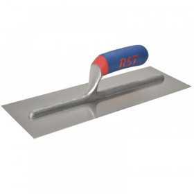 RST Plasterers Finishing Trowel Stainless Steel Soft Touch Handle 11 x 4.1/2in