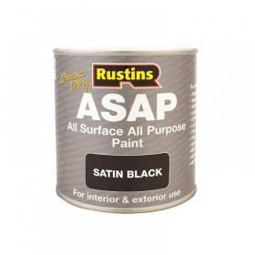 Rustins ASAP Paint Black 250ml