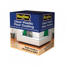 Rustins Clear Plastic Floor Coating Kit Satin 4 litre