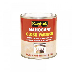 Rustins Polyurethane Varnish & Stain Gloss Dark Oak 250ml