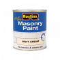 Rustins MASPC250 Quick Dry Masonry Paint Matt Cream 250Ml