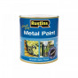 Rustins MPBK250 Quick Dry Metal Paint Smooth Satin Black 250Ml