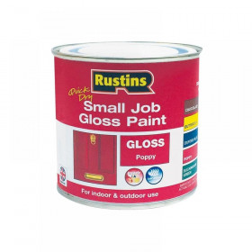 Rustins Quick Dry Small Job Gloss Paint Poppy 250ml