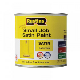 Rustins Quick Dry Small Job Satin Paint Buttercup 250ml