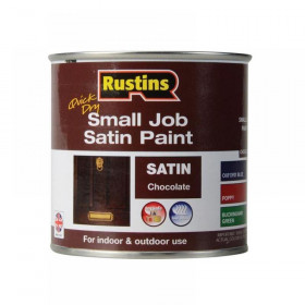 Rustins Quick Dry Small Job Satin Paint Chocolate 250ml