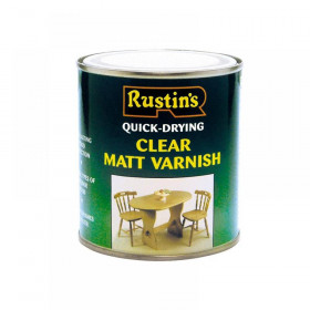 Rustins Quick Dry Varnish Matt Clear 250ml