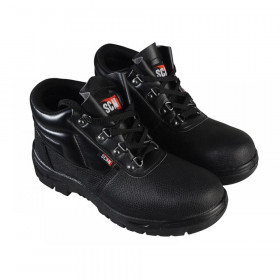 Scan 4 D-Ring Chukka Safety Boots Black UK 10 EUR 44
