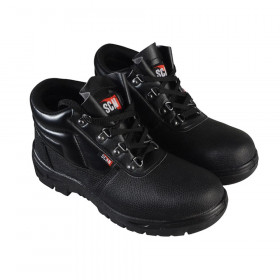 Scan 4 D-Ring Chukka Safety Boots Black UK 6 EUR 40