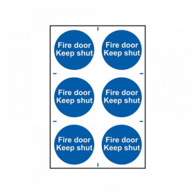 Scan Fire Door Keep Shut - PVC 200 x 300mm