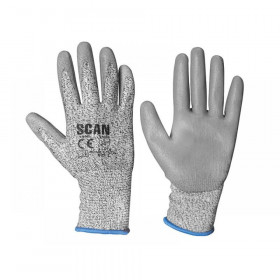 Scan Grey PU Coated Cut 3 Gloves Range