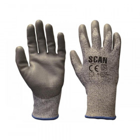 Scan Grey PU Coated Cut 5 Gloves Range