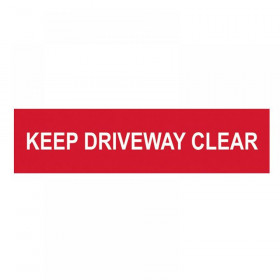 Scan Keep Driveway Clear - PVC 200 x 50mm