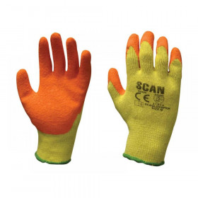 Scan Knitshell Latex Palm Gloves - L (Size 9)