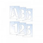 Scan 9403 Letter & Number Stencil Kit 25Mm