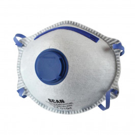 Scan Moulded Disposable Odour Mask Valved FFP2 Protection (Pack 3)