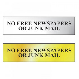 Scan No Free Newspapers Or Junk Mail Sign Range