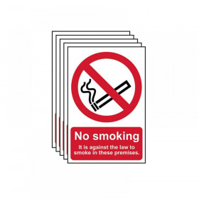 Scan No Smoking In These Premises PVC 200 x 300mm