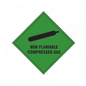 Scan Non Flammable Compressed Gas SAV - 100 x 100mm