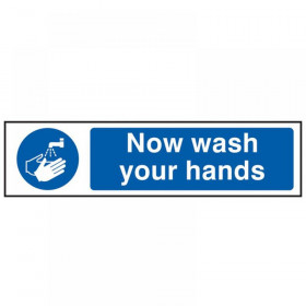 Scan Now Wash Your Hands - PVC 200 x 50mm