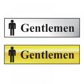 Scan Sign: Gentlemen Bathroom Range