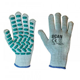 Scan Vibration Resistant Latex Foam Gloves - L (Size 9)