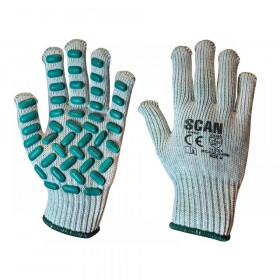 Scan Vibration Resistant Latex Foam Gloves - M (Size 8)