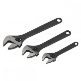 Sealey Adjustable Wrench Set 3pc Rust Resistant