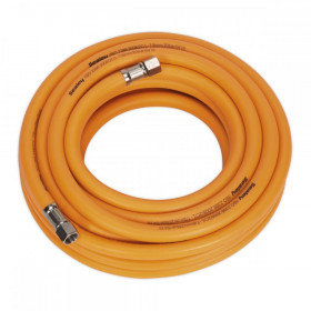 Sealey Air Hose 10m x dia 8mm Hybrid High Visibility with 1/4"BSP Unions