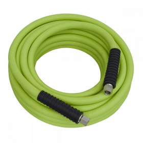 Sealey Air Hose 10m x dia 8mm Hybrid High Visibility with 1/4"BSP Unions