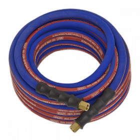 Sealey Air Hose 10m x dia 8mm with 1/4"BSP Unions Extra-Heavy-Duty