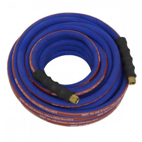 Sealey Air Hose 15m x dia 8mm with 1/4"BSP Unions Extra-Heavy-Duty